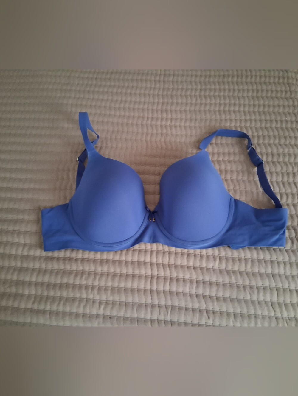Le Mystere  Bra Underwire Full Coverage  Size 36DD/E Blue Pre-owned